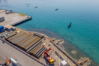 The extension of the Luka Port Pier I has started