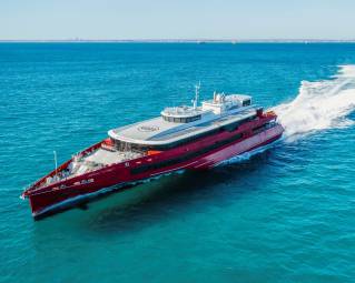 Austal Australia Delivers 83 Metre Trimaran Ferry To JR Kyushu Jet Ferry