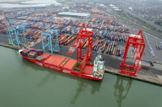 The Port of Liverpool’s Terminal 1 Container capacity increases by 30% as new cranes become fully operational