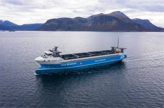 Vard Delivers World’s First Electric & Autonomous Container Ship to Yara