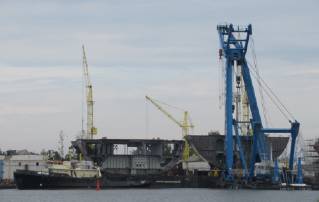 Tallink Grupp’s new shuttle MyStar newbuilding steel sections prepared in Poland set sail for Rauma Marine Shipyard
