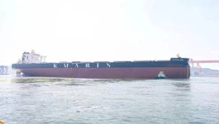 Beihai Shipbuilding delivered a 325,000DWT VLOC BOKM GUAIBA