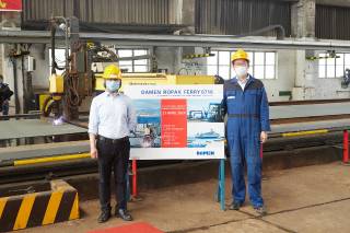 Damen hosts digital steel-cutting ceremony for RoPax vessel