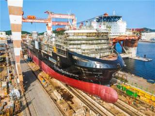 Successful Launching of Cargo Vessel built by CIMC Raffles