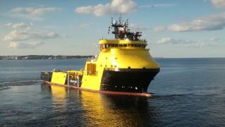 PSV Coey Viking and the Multi-purpose vessel Planet I at sea trials
