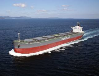 Post Panamax, largest vessel to load logs from New Zealand