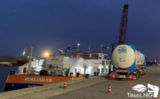 Titan LNG Completes First LNG Bunkering at Port of IJmuiden