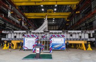 Zvezda Shipyard lays down fifth Aframax tanker, Nursultan Nazarbayev