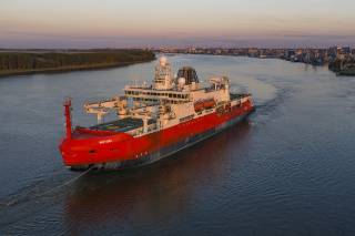 Watch: Australia’s new icebreaker on the move