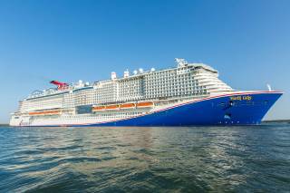 Cruise ship Mardi Gras delivered to Carnival Cruise Line from Meyer Turku shipyard