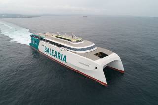 European Built Incat Crowther 123 Metre Dual-Fuel Fast Ro-Pax Ferry Success