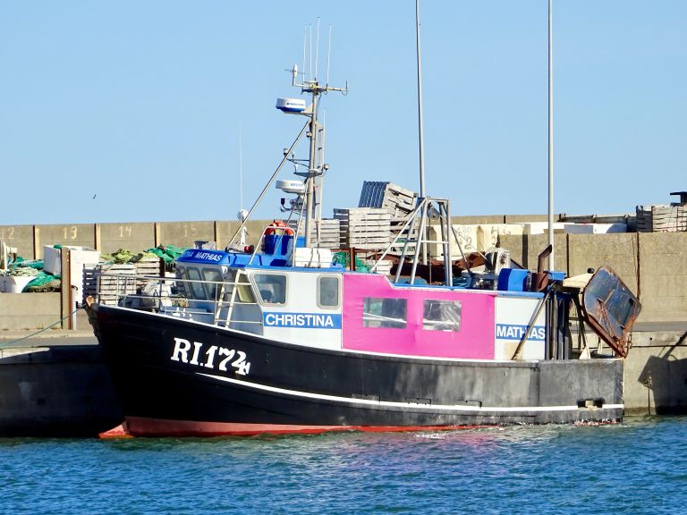 CHRISTINA MATHIAS, Fishing vessel - Details and current position - MMSI ...