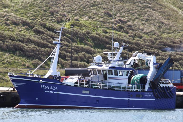 WESTBANK, Fishing vessel Details and current position MMSI 219010989 VesselFinder