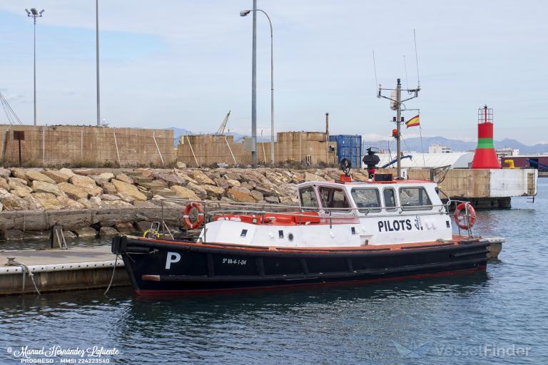 PILOT 2 PROGRESO, Pilot Details and current position MMSI 224223540