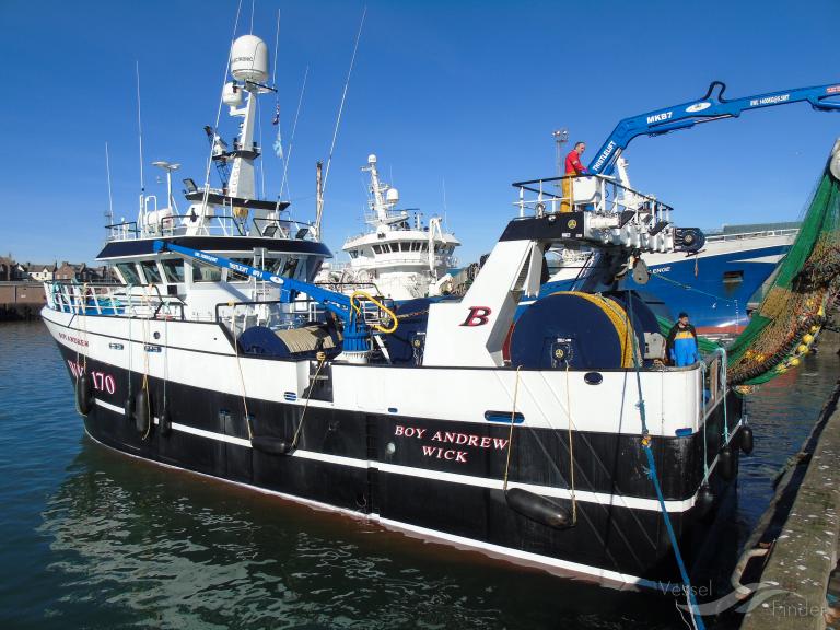 BOY ANDREW, Fishing vessel - Details and current position - MMSI ...