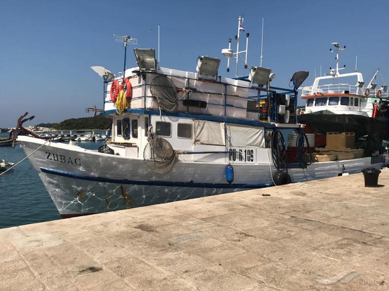 ZUBAC, Fishing vessel Detalles del buque y posición actual MMSI