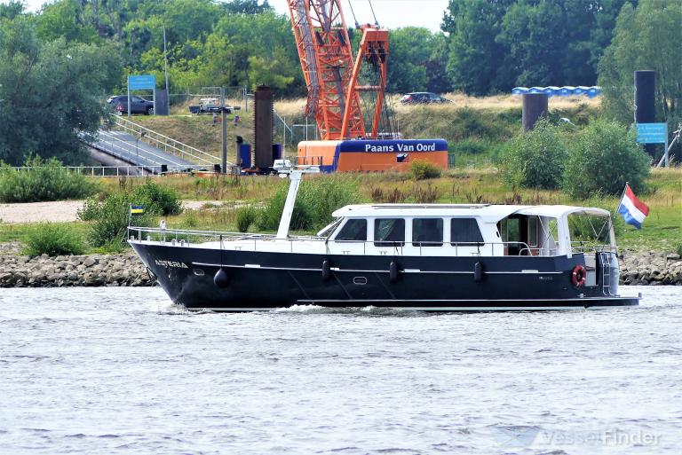 ASTERIA, Pleasure craft Details and current position MMSI 244723767