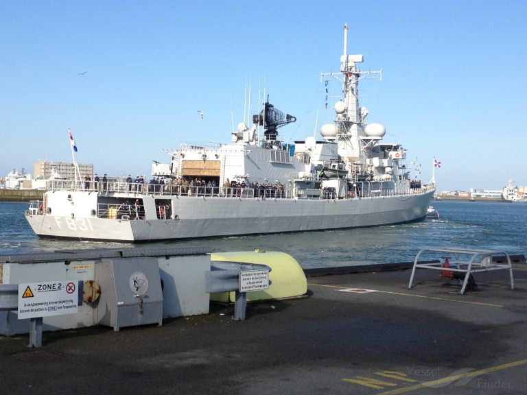 HNLMS VAN AMSTEL, Military ops Schiffsdaten und aktuelle Position