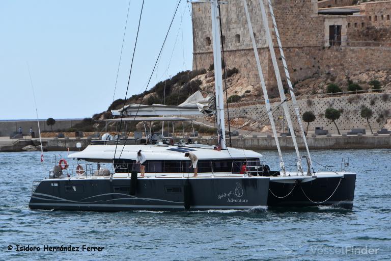 SPIRIT OF ADVENTURE, Sailing vessel Details and current position