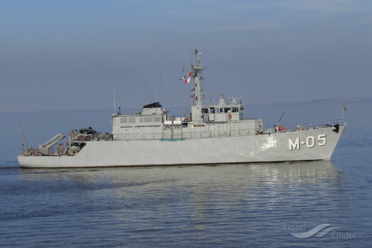 Ship LV WARSHIP M 05 (Military Ops) Registered in Latvia - Vessel details,  Current position and Voyage information - MMSI 275339000, Call Sign YLNW