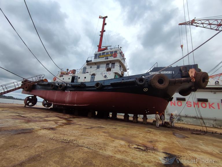 WINNING HARMONY 1, Tug - Details and current position - MMSI 312028000 ...
