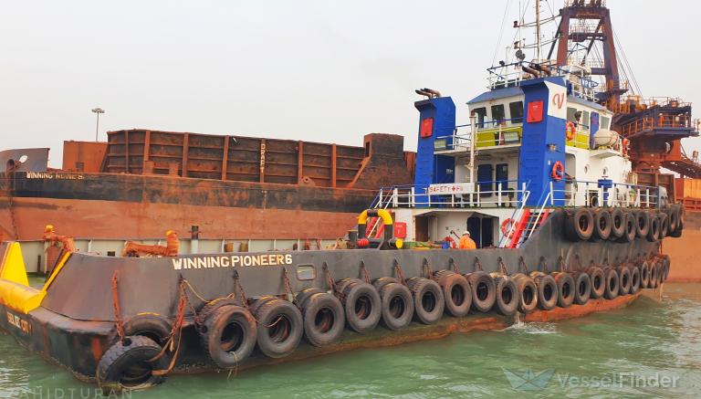 WINNING PIONEER 6, Tug - Details and current position - MMSI 312984000 ...