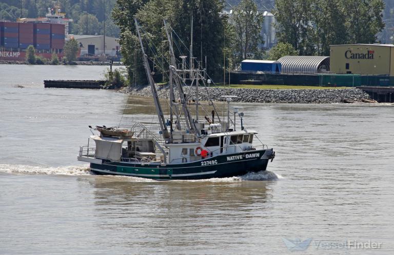 NATIVE DAWN, Fishing vessel - Details and current position - MMSI ...