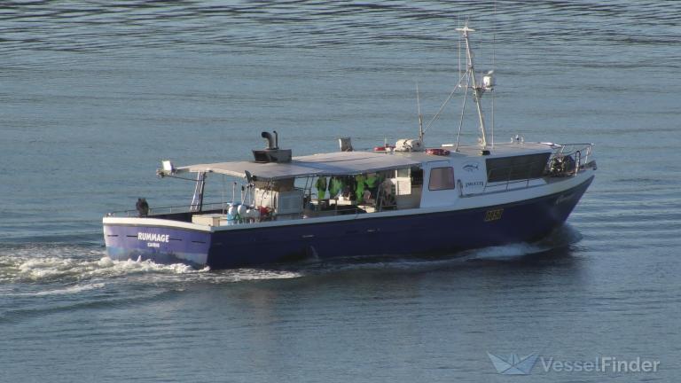RUMMAGE, Fishing vessel - Details and current position - MMSI 503141350 ...