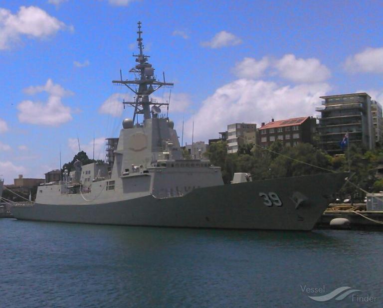 WARSHIP HOBART, Military ops - Details and current position - MMSI ...