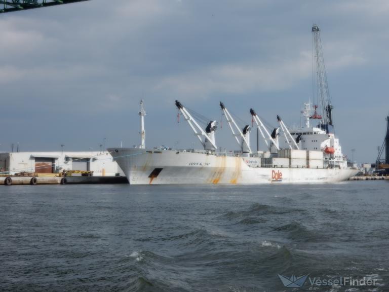 TROPICAL SKY, Refrigerated Cargo Ship - Details and current 