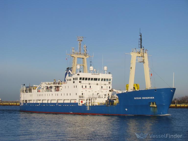 OCEAN OBSERVER, Research Vessel - Details and current position - IMO ...
