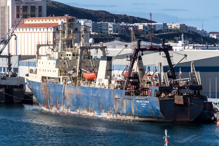 NIKOLAY TELENKOV Fish Factory Ship, IMO 8607139, MMSI 273345950, Call Sign  UBXE under the flag of Russia by Maritime Database