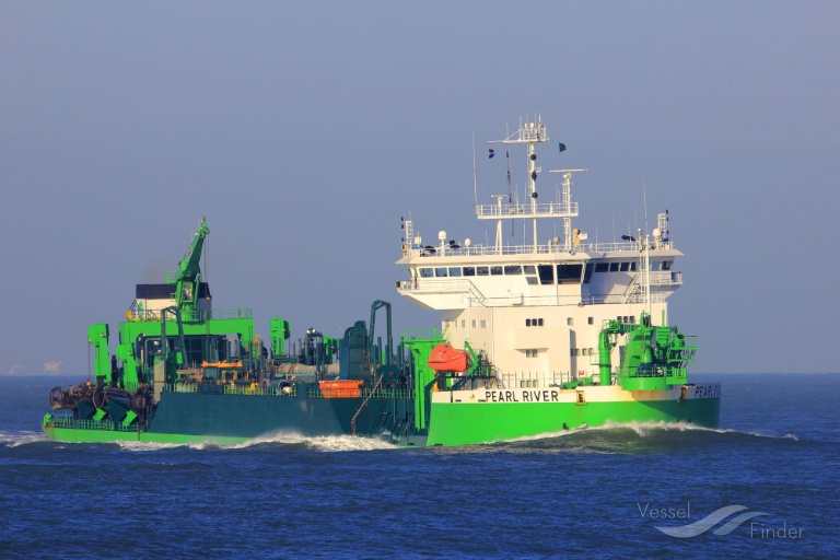PEARL RIVER, Hopper Dredger Details and current position IMO