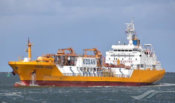 TENNA KOSAN, LPG Tanker - Skibsdetaljer og nuværende position - IMO