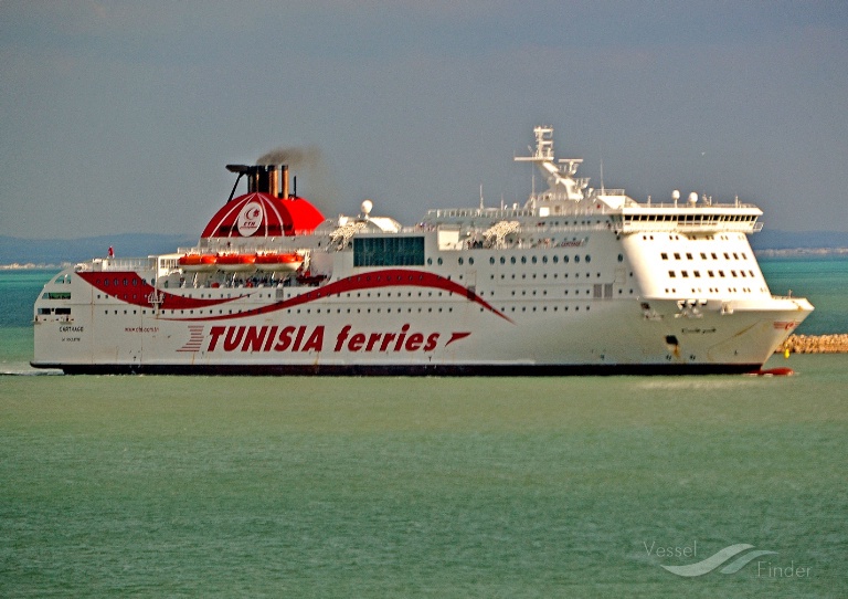 position bateau carthage