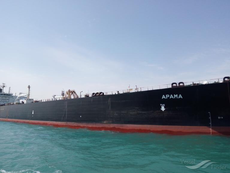 APAMA, Crude Oil Tanker Details and current position IMO 9187631