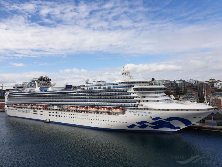 SAPPHIRE PRINCESS, Passenger (Cruise) Ship Schiffsdaten und aktuelle