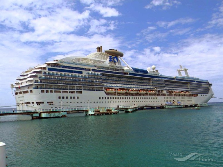 CORAL PRINCESS, Passenger (Cruise) Ship Detalles del buque y posición