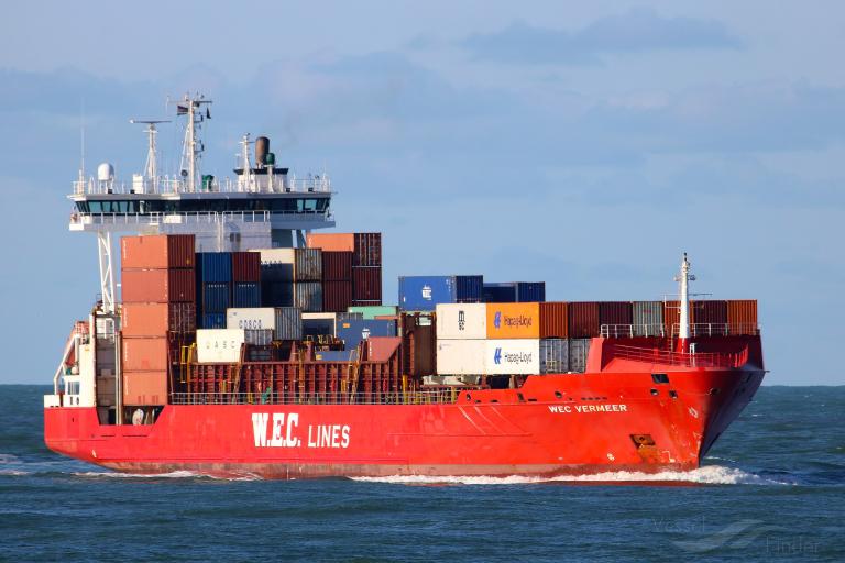 WEC VERMEER, Container Ship - Details and current position - IMO ...