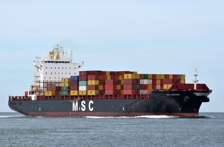 MSC ARUSHI R., Container Ship - Schiffsdaten und aktuelle Position ...