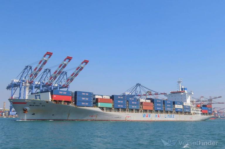 Wan Hai 311 Container Ship Details And Current Position Imo 9248681 Vesselfinder