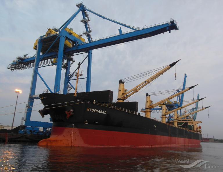 HYDERABAD, Bulk Carrier Details and current position IMO 9278789