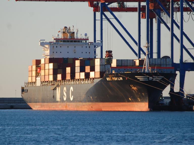 Msc Poh Lin Container Ship Details And Current Position Imo Mmsi Vesselfinder