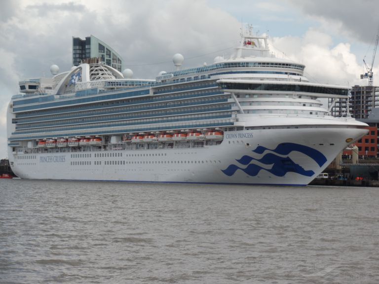 CROWN PRINCESS, Passenger (Cruise) Ship Details and current position