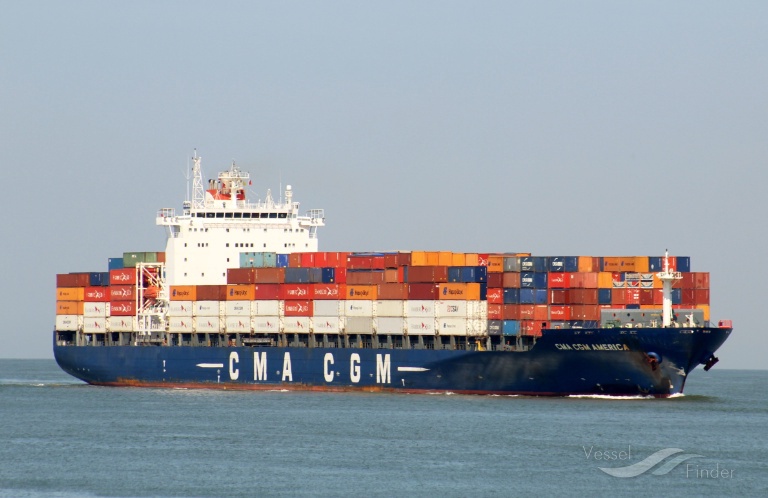 CMA CGM AMERICA, Container Ship Schiffsdaten und aktuelle Position