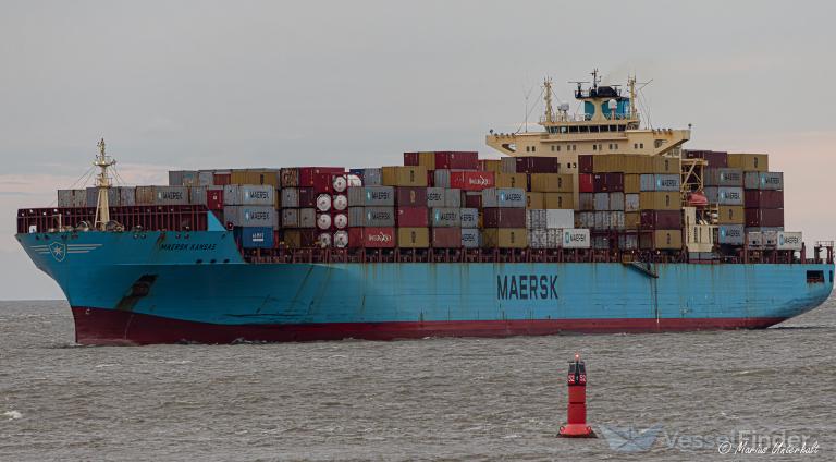 KCRとなります。 MAERSK KANSAS, Container Ship - Details and current position