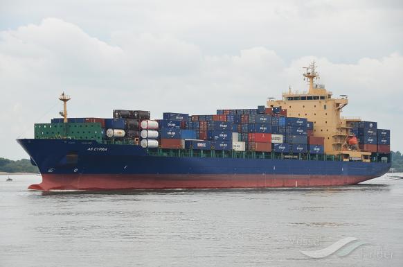 AS CYPRIA, Container Ship Details and current position IMO 9315812