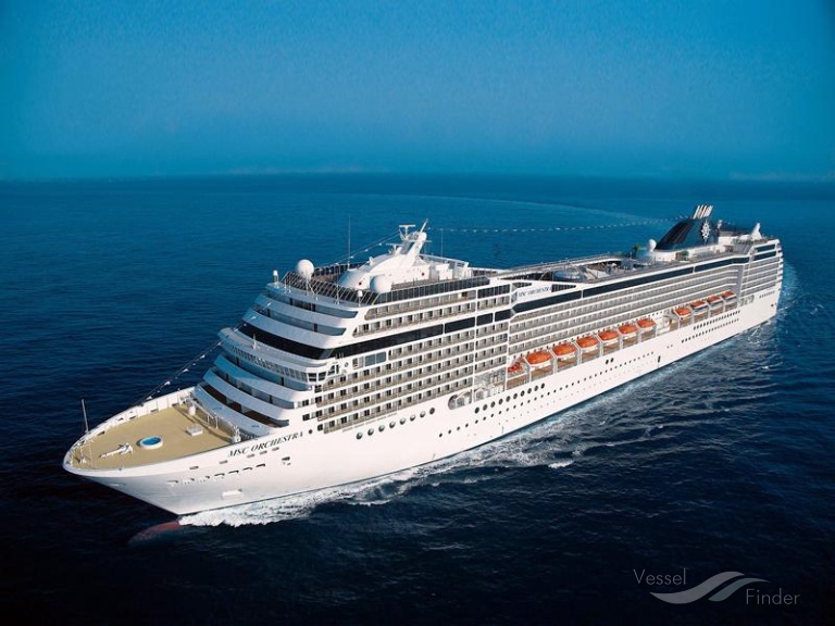 Msc Orchestra Passenger Cruise Ship Details And Current Position Imo 9320099 Mmsi 372497000 Vesselfinder