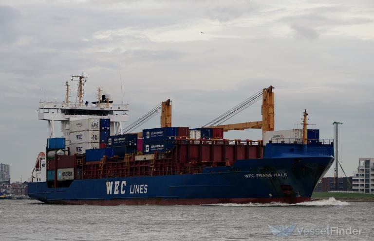 WEC FRANS HALS, Container Ship - Details and current position - IMO ...