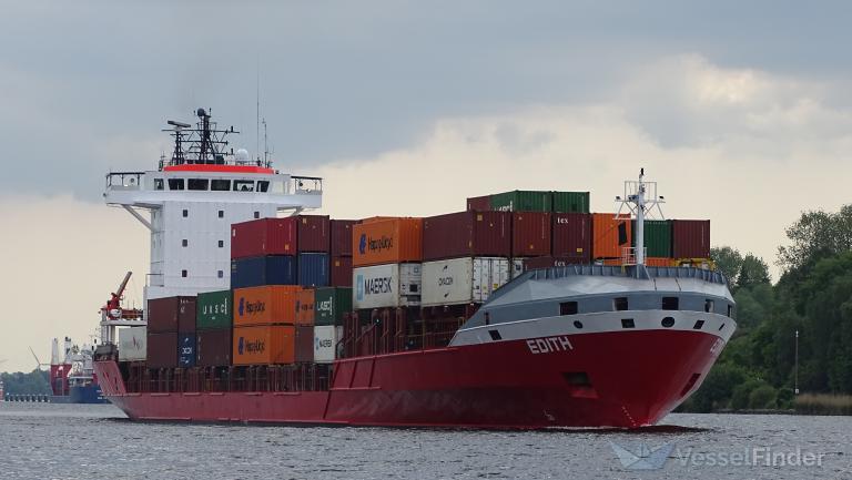 EDITH, Container Ship - Details and current position - IMO 9328625 ...